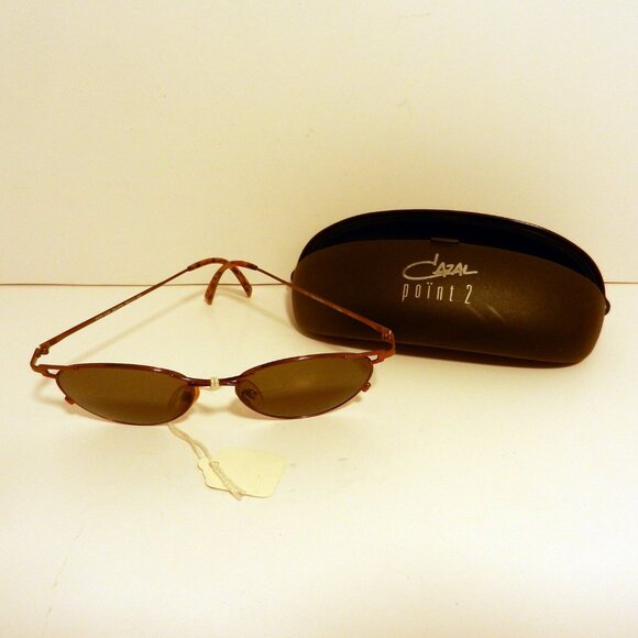 Cazal Point Accessories - Cazal Point 2 MOD 1118COL.614 Large Iron BronzeTortoise NOS Sunglasses Rare 3567